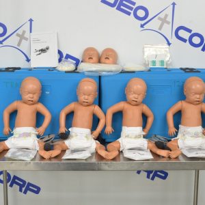 Lot Of 4 Armstrong Medical Chris Baby AA-1100 CPR Manikin