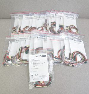Lot of 30 Spacelabs TruLink Lead Wire Set DIN Unshielded 5-Lead Snap 012-0285-11