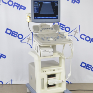 GE Logiq P5 Imaging System 5266264 W/ GE 10L Linear Array Handpiece 2302650