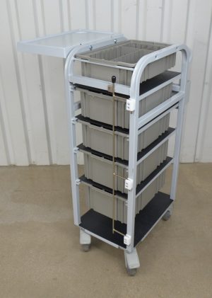 Medcare Phlebotomy MC-12K50 Medical Supply Cart 5 Drawers & Optional Side Shelf