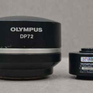 Olympus Model DP72 Digital Microscope w/ Olympus U-TV0.5XC-3 Camera Adapter