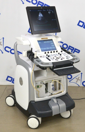 GE Vivid E9 Cardiac Imaging System W/ M5S-D Handpiece & P2D Pencil