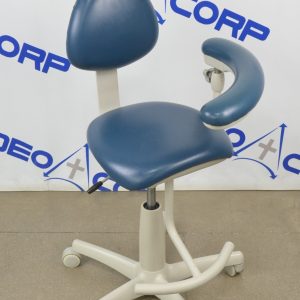 Midmark 153812*320937 Dental Assistants Stool W/ Back Support
