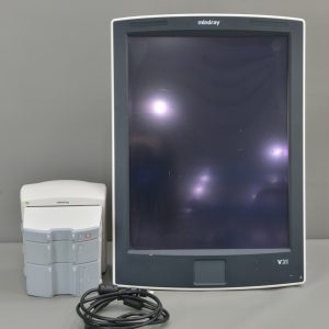 Mindray V21 Monitor REF 0998-00-1800-201 w/ V-Dock & Co2 IBP Recorder Modules