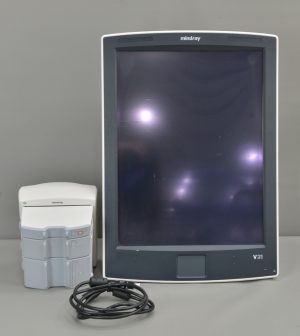 Mindray V21 Monitor REF 0998-00-1800-201 w/ V-Dock & Co2 IBP Recorder Modules