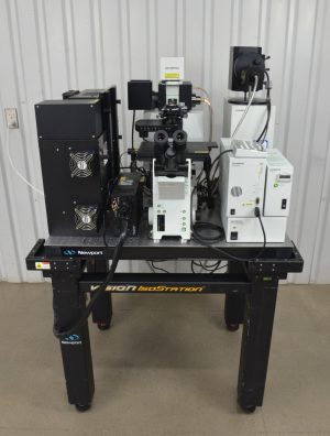 Olympus IX81 Microscope Fluoview FV1000 Confocal Scanning Biological System