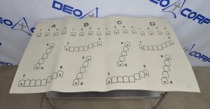 200 Sheets of Speedwell Target, MG, ABCD 10 Meter Machine Target 31.5"x53"