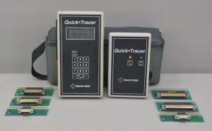 Black Box Quick Tracer TS016A Receiver & Transmitter w/ Adapters & Case