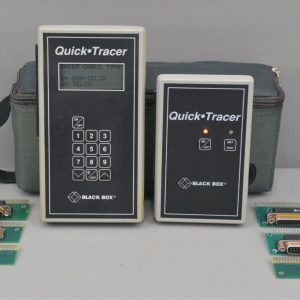 Black Box Quick Tracer TS016A Receiver & Transmitter w/ Adapters & Case
