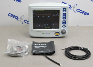 CritiCare Systems nGenuity 8100EP Display Unit W/ 3 Lead Cables, Temp, & NiBP