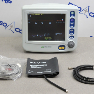 CritiCare Systems nGenuity 8100EP Display Unit W/ 3 Lead Cables, Temp, & NiBP