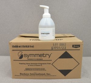 Symmetry Foaming Hand Sanitizer W/ Aloe & Vitamin E 12x550ml