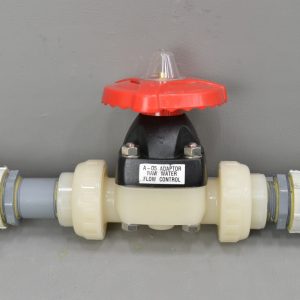 ASAHI AV PTFE 150 psi Manual Thermoplastic Diaphragm Stop Valve 1 1/2" Pipe Size