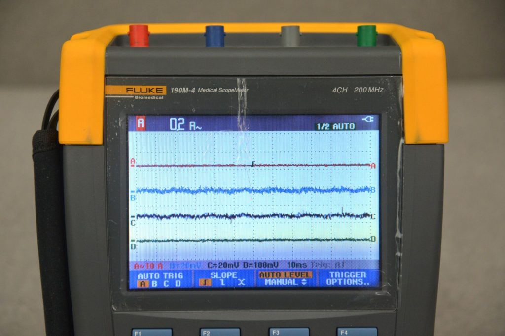 Fluke Biomedical 190M-4 Meter ScopeMeter Portable Oscilloscope 4CH 200 ...