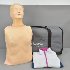 Laerdal Resusci Anne QCPR 171-00150 Torso Training Manikin w/ Carry Bag