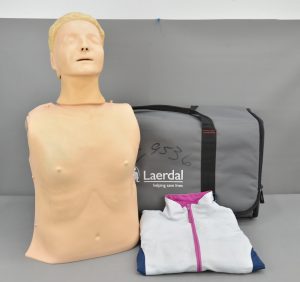 Laerdal Resusci Anne QCPR 171-00150 Torso Training Manikin w/ Carry Bag