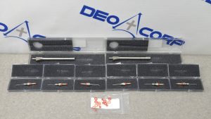 Lot of 2 Abbott Phacofit Titanium Handle W/ 6 Abbott Phacofit Titanium 0.3mm Tip