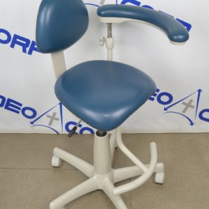 Midmark 153812*320937 Dental Assistants Stool W/ Back Support