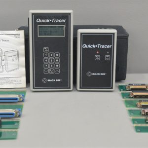 Black Box Quick Tracer TS016A Receiver & Transmitter w/ Adapters & Case
