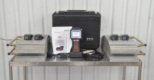 GEC the C.G. Mastermind and GEC MD400E Static Wheel Weigher w/ Charging Cradle