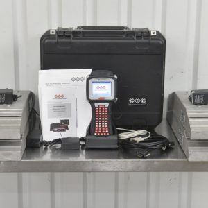GEC the C.G. Mastermind and GEC MD400E Static Wheel Weigher w/ Charging Cradle