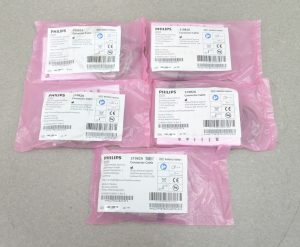 Lot of 5 Philips 21082A 10ft. Connector Cable For Disposable Temp Probes