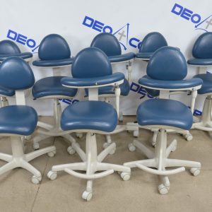 Lot of 8 Midmark 153812 Dental Assistants Stool W/ Back Support