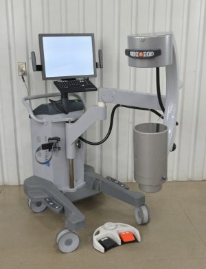 2009 OrthoScan FD Mini C-Arm Imaging System 1000-0004 W/ Foot Switch