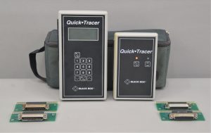 Black Box Quick Tracer TS016A Receiver & Transmitter w/ Adapters & Case