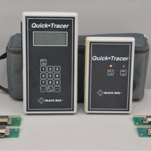 Black Box Quick Tracer TS016A Receiver & Transmitter w/ Adapters & Case