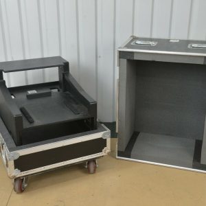 R&R Cases Rolling Case with Doghouse for Yamaha LS9-16 Mixing Console