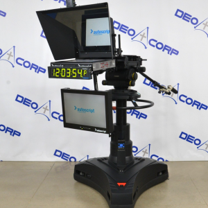 Vinten Quartz One Pedestal W/ Vector 950, Autoscript Teleprompt & Canon ZDJ-A01