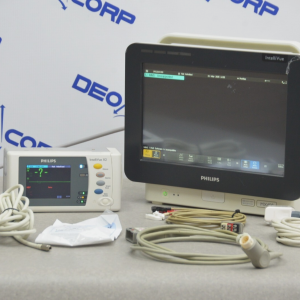 Philips IntelliVue MX450 866062 W/ IntelliVue X2, Masimo, NiBP, 12-Lead & Temp